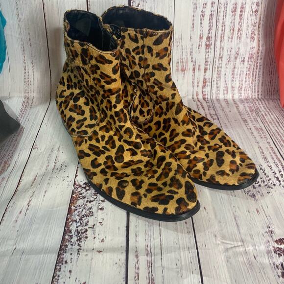 Steve Madden Cheetah Ankle Booties - Picture 1 of 7